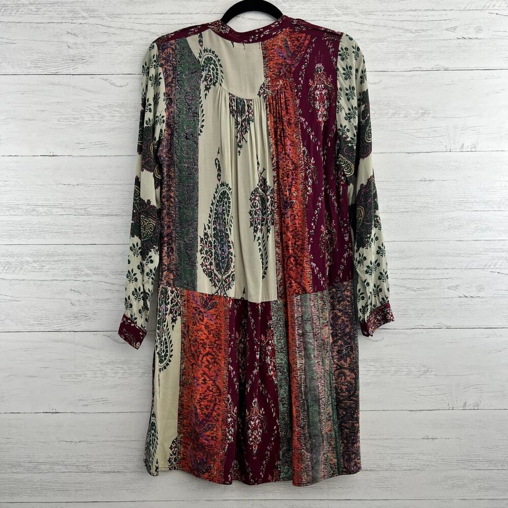 Tiny Anthropologie Gwen Patchwork Print Pocket Dr… - image 2